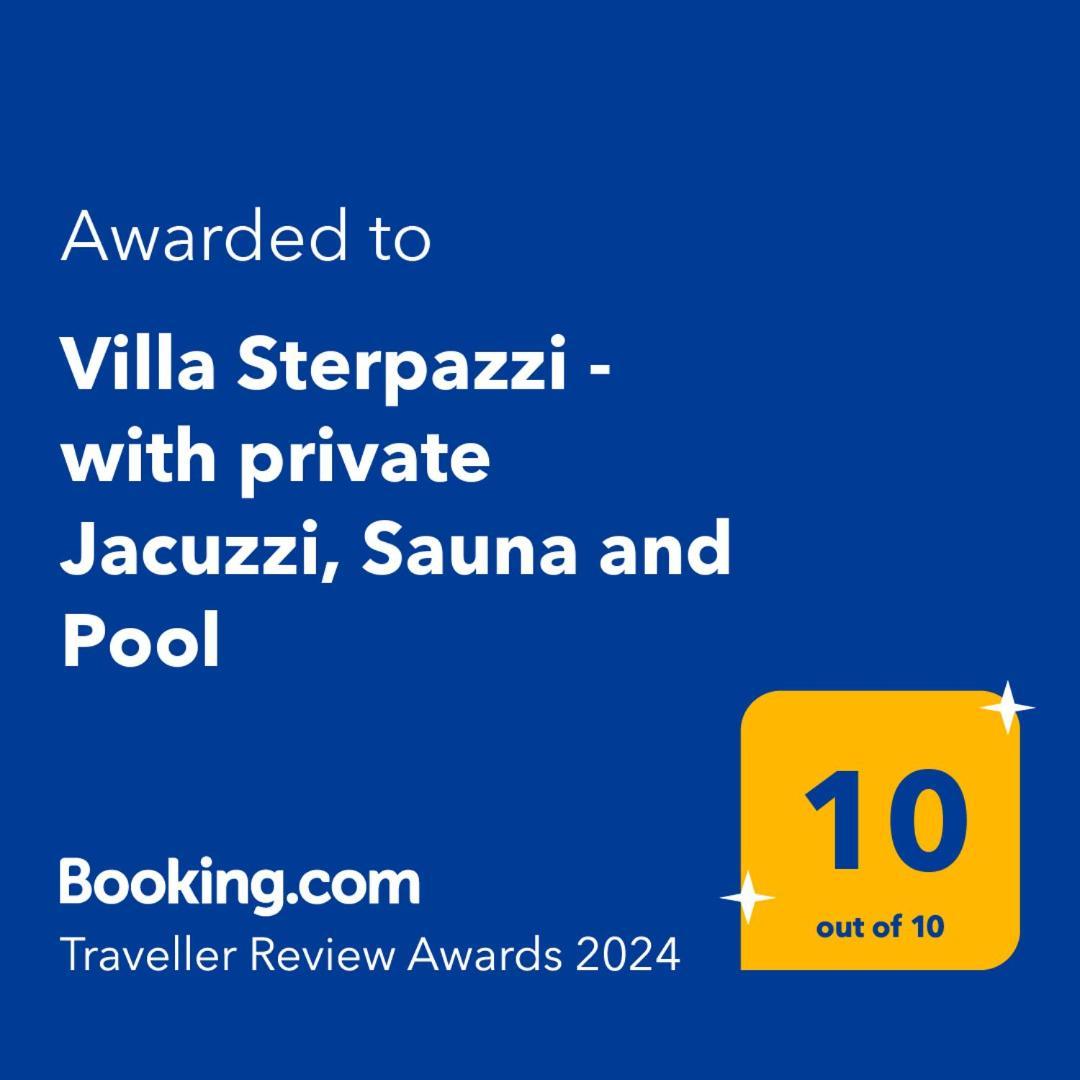 Villa Sterpazzi - Near Porec With Sea View, Private Jacuzzi, Sauna And Pool Višnjan Kültér fotó
